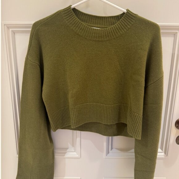 REFORMATION  Paloma Cropped Cashmere Crew Size Small - Picture 2 of 4
